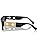 Versace Unisex Sunglasses Havana Frame, Dark Grey Lenses, 54MM