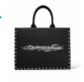 "TRIBAMETAL" LEATHER TOTE